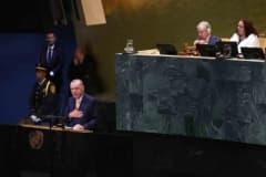 Cumhurbaşkanı Recep Tayyip Erdoğan BM 81. Genel Kurulu’nda konuşma yaparken