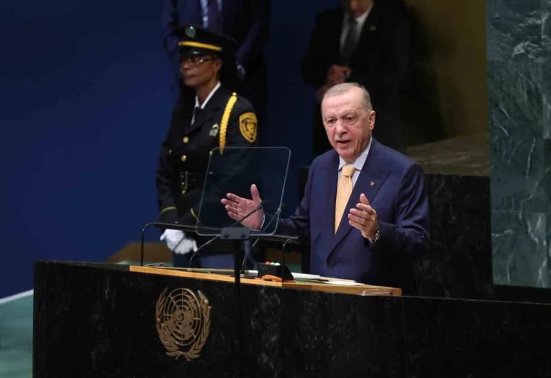 Cumhurbaşkanı Erdoğan: "Bizler, tıpkı geçen yıl olduğu gibi özgür ve egemen Filistin Devleti'nin sesi olacak, Filistin h
