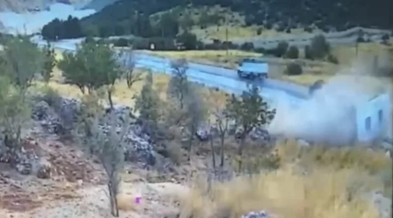 Gaziantep'te 7 kişinin hayatını kaybettiği kaza kamerada