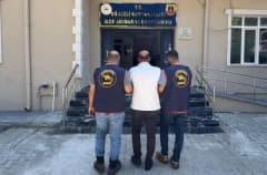 Gaziantep'te jandarma ekipleri tarafından yakalanan kesinleşmiş cezası olan şahıs