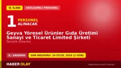 Geyva Yöresel Ürünler Gıda Üretimi şirketi temizlik görevlisi alımı ilanı