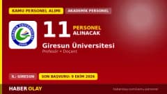 Giresun Üniversitesi öğretim üyesi alımı için başvuru yapan akademisyenler