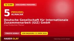 GIZ Crop Production Trainer pozisyonu için 5 kısa dönem tarım eğitmeni alımı ilanı