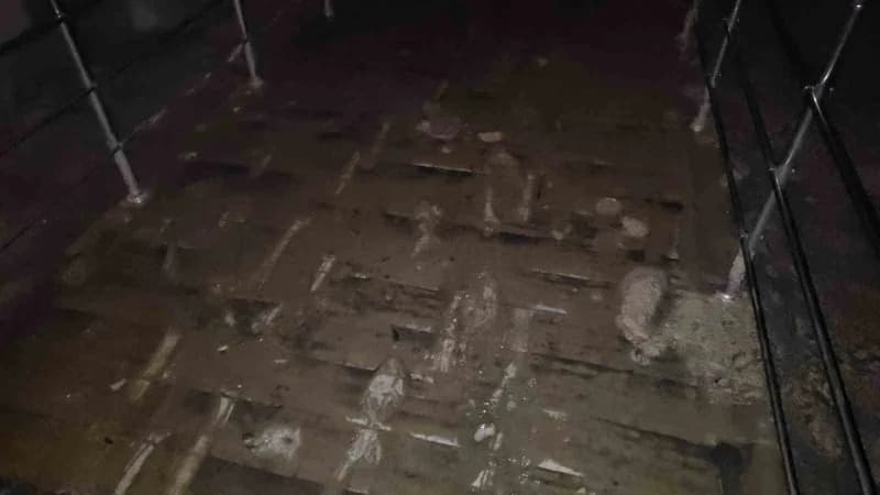 Zonguldak’ta etkili olan yağışlar sonrası içerisindeki derenin yükselmesi sebebiyle çamur ve su ile dolan Gökgöl Mağaras