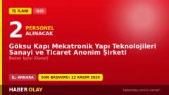 GÖKSU KAPI Mekatronik Yapı Teknolojileri A.Ş. üretim personeli alımı ilanı Ankara Sincan