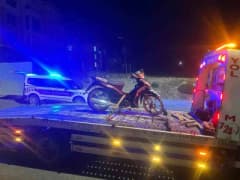 Adıyaman Gölbaşı’nda jandarma ekipleri motosiklet sürücülerine yönelik trafik denetimi yapıyor