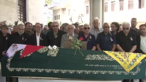 Gülsen Tuncer için Şişli Camii'nde düzenlenen cenaze töreninden bir kare