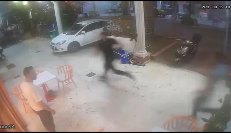 Olaya dair güvenlik kamerası