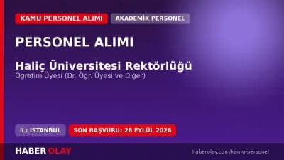Haliç Üniversitesi akademik personel ve öğretim üyesi alımı duyurusu