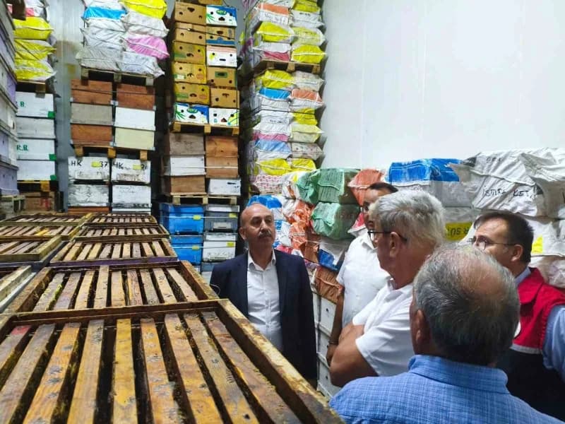 Balıkesir Havran Arı Yetiştiricileri Birliği Soğuk Hava Depolama Tesisi’nde arı ürünlerinin muhafazası