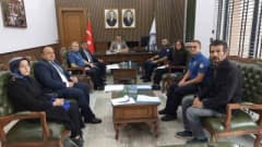 Havza ilçesinde düzenlenen spor güvenliği toplantısından katılımcılar