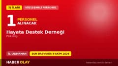 Hayata Destek Derneği Adıyaman Psikolog personel alımı ilanı 2026