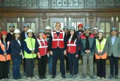 Haydarpaşa Gar Sahası restorasyon çalışmalarında tarihi yapının dış cephesi ve çevresinde yapılan güçlendirme uygulamala