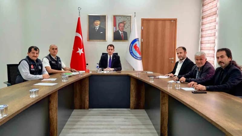 Kütahya Hisarcık Güldüren köyünde yapılacak 50 metreküplük modüler prefabrik içme suyu deposu inşaat alanı