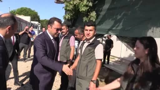 Balıkesir'de hükümlülerin orman ağaçlandırma ve bakım çalışmalarında görev aldığı saha