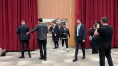 İçişleri Bakanı Mustafa Çiftçi yeni atanan emniyet müdürlerine hitap ederken