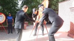 İdil’de 19 Eylül Gaziler Günü töreninde Atatürk Anıtı’na çelenk sunulması