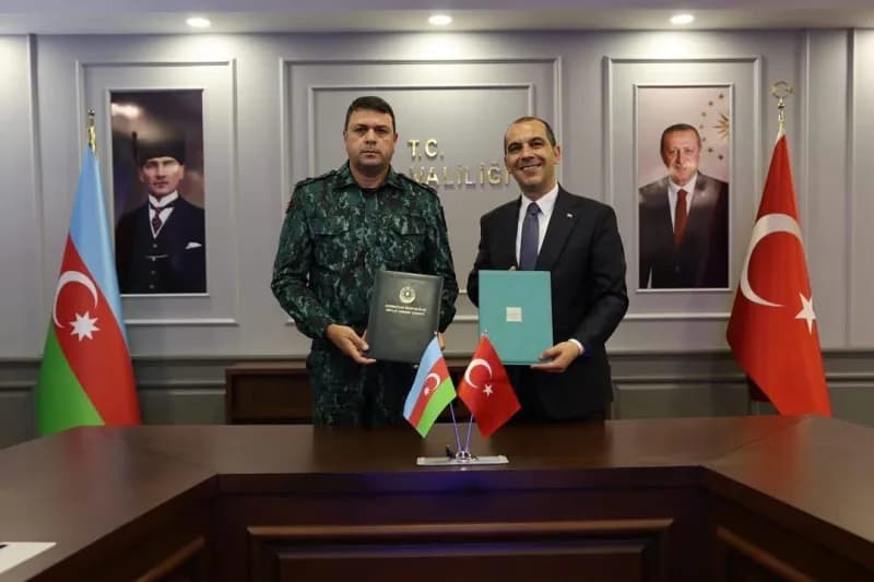 Iğdır’da Türkiye ve Nahçıvan heyetlerinin sınır güvenliği toplantısı yapıldığı salon