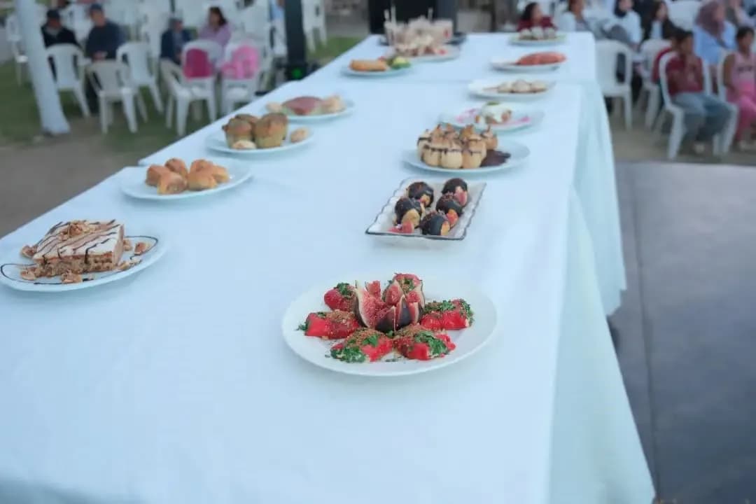 Germencik 22. İncir Festivali’nde düzenlenen İncirli Lezzetler Yarışması'na işten çıkıp son anda yetişen ve 10 dakika iç