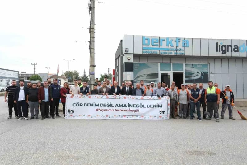 İnegöl Belediyesi, 20 Eylül Dünya Temizlik Günü çerçevesinde şehir genelinde farkındalık oluşturmak hedefiyle 4 günlük T