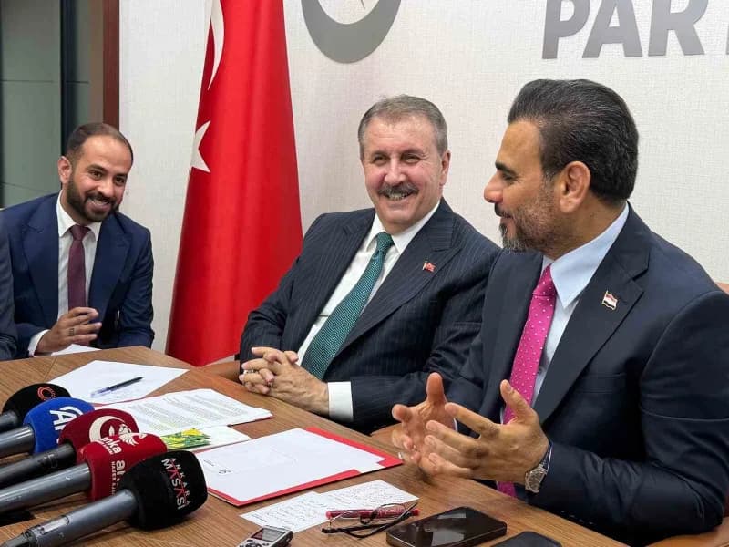 Irak'taki El Hikmet Hareketi'ne mensup milletvekilleri, Ankara ziyaretleri kapsamında Büyük Birlik Partisi (BBP) Genel B