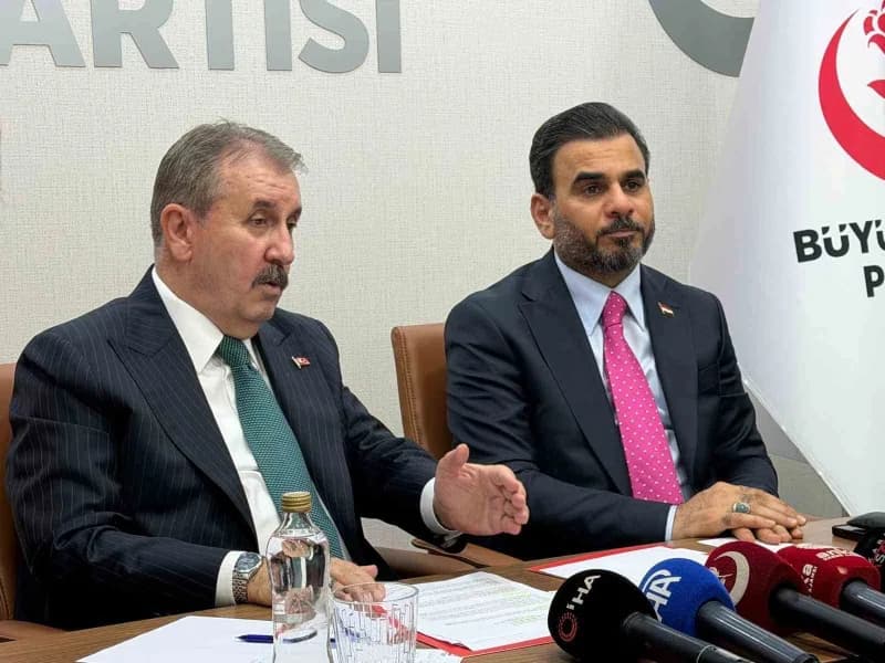 Irak'taki El Hikmet Hareketi'ne mensup milletvekilleri, Ankara ziyaretleri kapsamında Büyük Birlik Partisi (BBP) Genel B