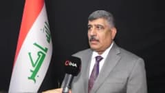 Irak Silahlı Kuvvetler Sözcüsü Sabah el-Numan basın açıklaması yaparken