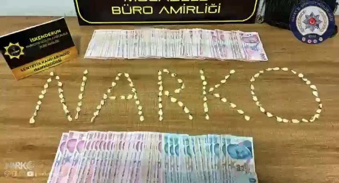 İskenderun’da uyuşturucu operasyonunda ele geçirilen maddeler ve suç unsurları