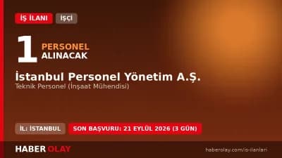 İSPER A.Ş. İstanbul Teknik Personel İnşaat Mühendisi işçi alımı ilanı