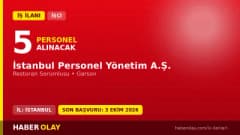 İSPER İstanbul Personel Yönetim A.Ş. 5 sürekli işçi alımı ilanı