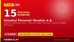 İSPER İstanbul Personel Yönetim A.Ş. veteriner sağlık personeli iş ilanı başvuru detayları