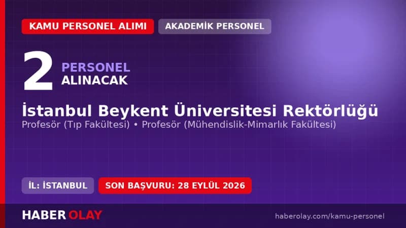 İstanbul Beykent Üniversitesi öğretim üyesi alımı ilan görseli ve kampüs binası
