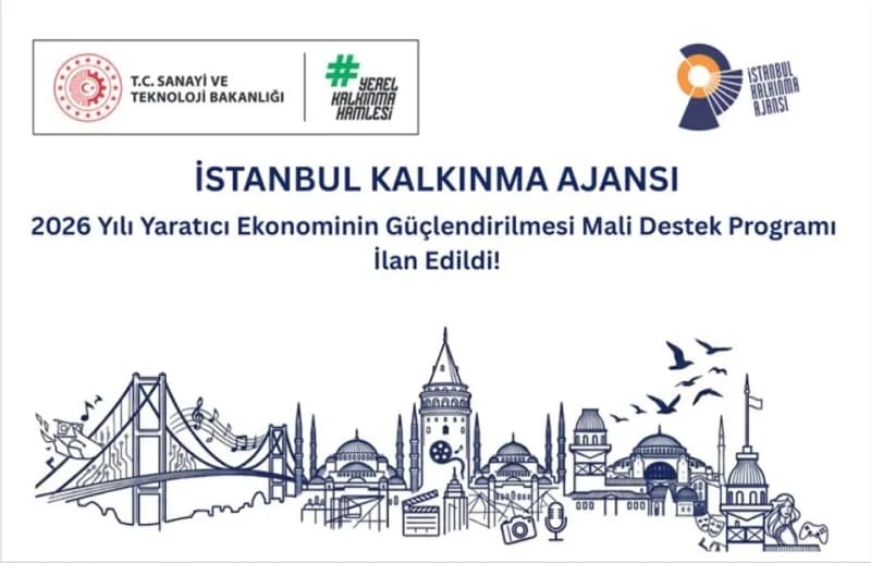 İstanbul Kalkınma Ajansı binası önünde inovasyon ekonomisi destek programı duyurusu