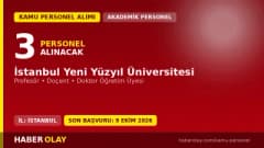 İstanbul Yeni Yüzyıl Üniversitesi öğretim üyesi alım ilanı başvuru detayları ve şartları