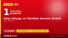 İstay Altyapı ve Yönetim A.Ş. İstanbul Fatih ofisinde Büro Personeli işçi alımı ilanı