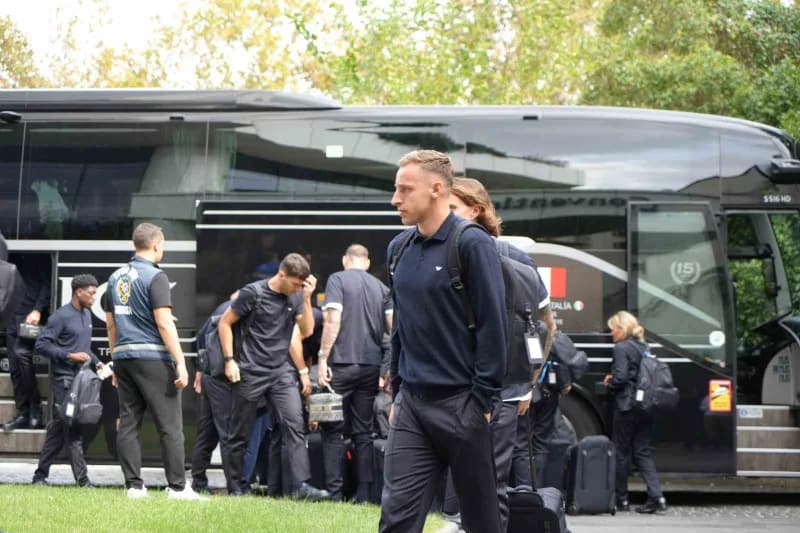 UEFA Uluslar a Ligi 1. Grup'taki ikinci maçında yarın a Milli Futbol Takımı ile karşılaşacak İtalya Milli Takımı, Bursa'