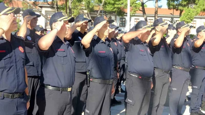 Muğla’da İtfaiye Haftası çelenk sunma töreniyle başladı
