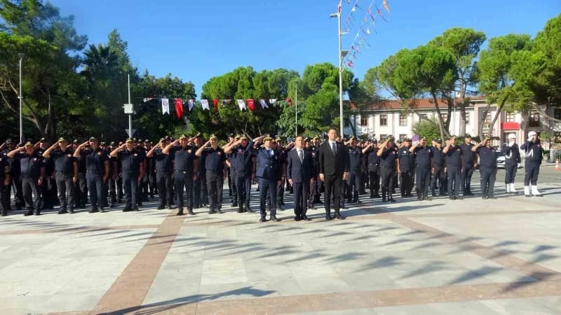 Muğla’da İtfaiye Haftası çelenk sunma töreniyle başladı