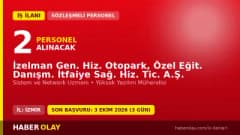 İzelman İzmir personel alımı ilanı, 2 sözleşmeli pozisyon için başvurular 3 Ekim 2026'ya kadar devam ediyor