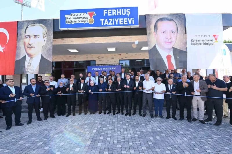 Kahramanmaraş Karacasu Ferhuş Mahallesi'nde açılan taziyeevi binası