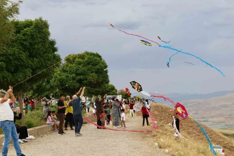 Adıyaman’ın Kahta ilçesinde Filistinli Çocuklara yönelik farkındalık oluşturmak ve Filistin’e destek amacıyla "Uçurtmala