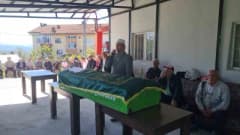 Zonguldak Serdaroğlu köyünde 12 yaşındaki Muhammet Ali için düzenlenen cenaze töreninden görüntü