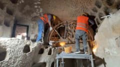 Kapadokya’da doğal yapısı korunmak üzere koruma çalışması yapılan peri bacaları