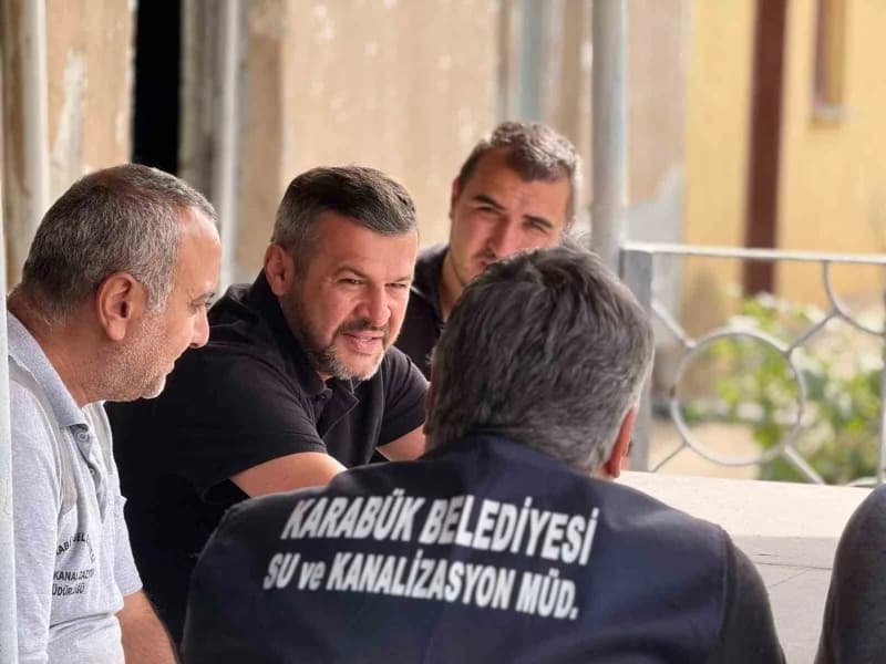Karabük Belediye Başkanı Özkan Çetinkaya, şehrin su temininde kritik role sahip Hamzalar İçme Suyu Terfi İstasyonu’nu ye