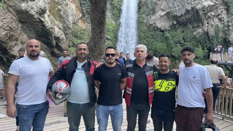 Osmaniye Karaçay Saklı Şelale çevresinde yeni yapılan sosyal tesisler ve doğa manzarası