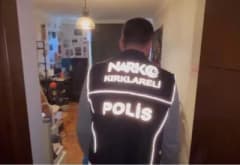 Kırklareli merkezli uyuşturucu operasyonunda ele geçirilen uyuşturucu maddeler ve malzemeler