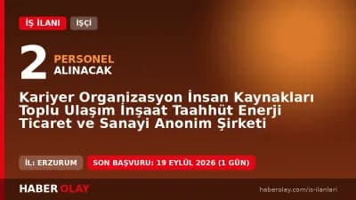 Kariyer AŞ Erzurum büro işçisi ve avukat işçi alımı ilanı başvuru detayları