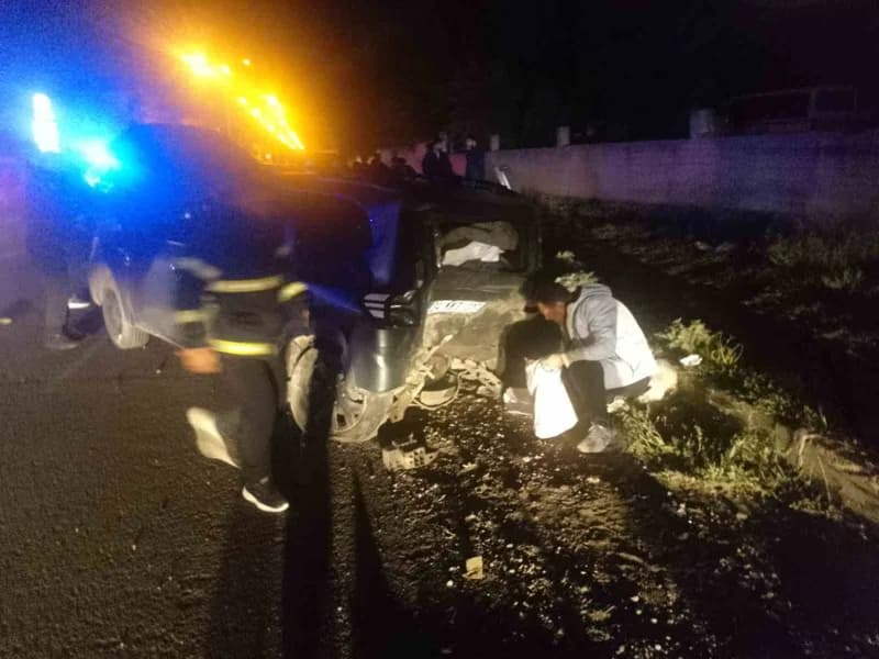 Kars'ta trafik kazası: 4 yaralı(Kars-iha)