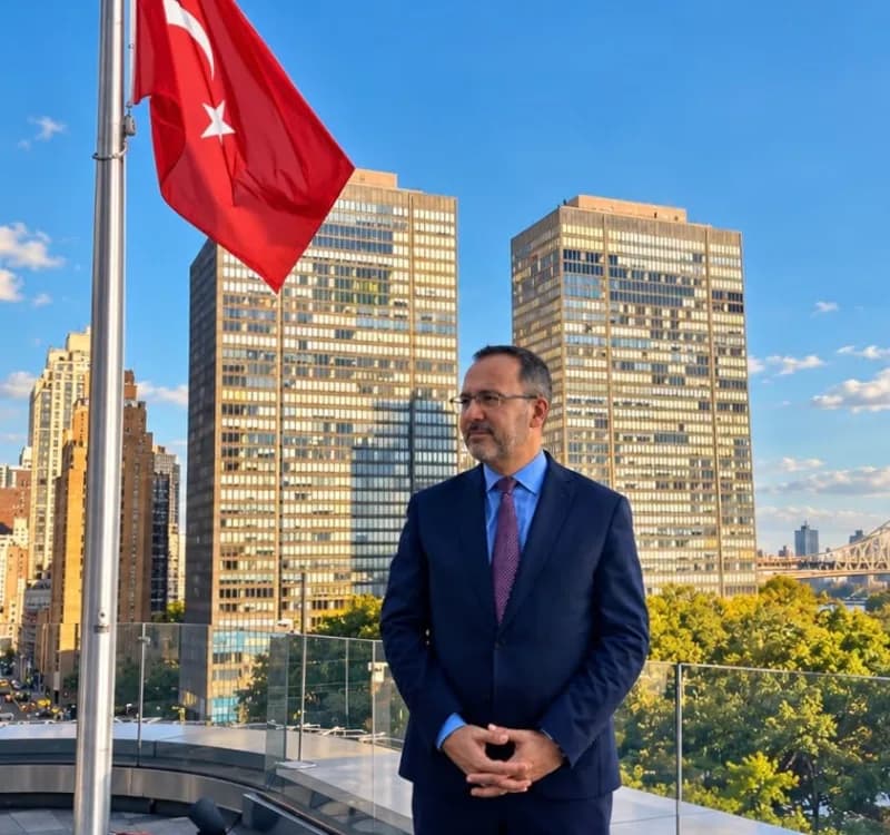 Mehmet Kasapoğlu, Birleşmiş Milletler 81. Genel Kurulu sonrası New York’ta açıklama yaparken