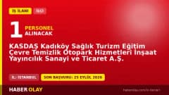 KASDAŞ Kadıköy Büro Personeli iş ilanı başvuruları 25 Eylül 2026'ya kadar devam ediyor